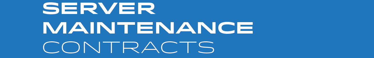 Server Maintenance Contracts